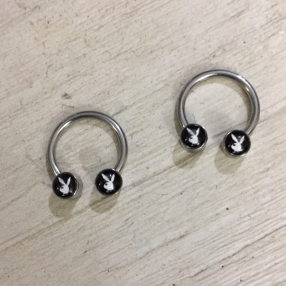 Playboy hoops body jewelry